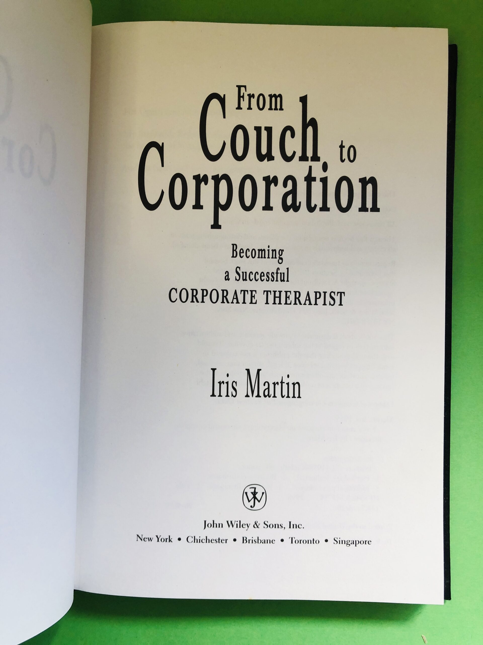 From Couch to Corporation - Iris Martin