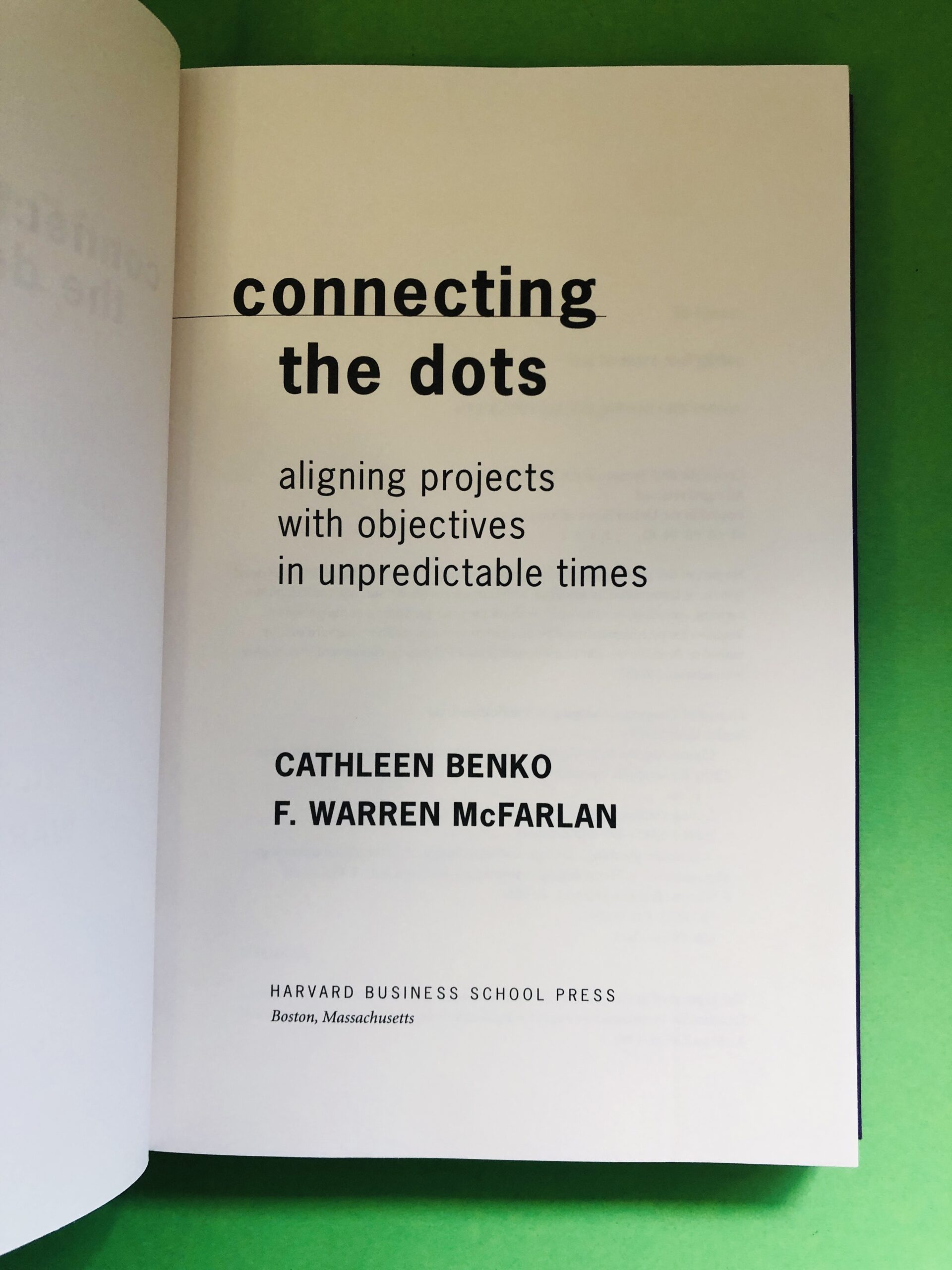 connecting the dots - CATHLEEN BENKO, F. WARREN McFARLAN