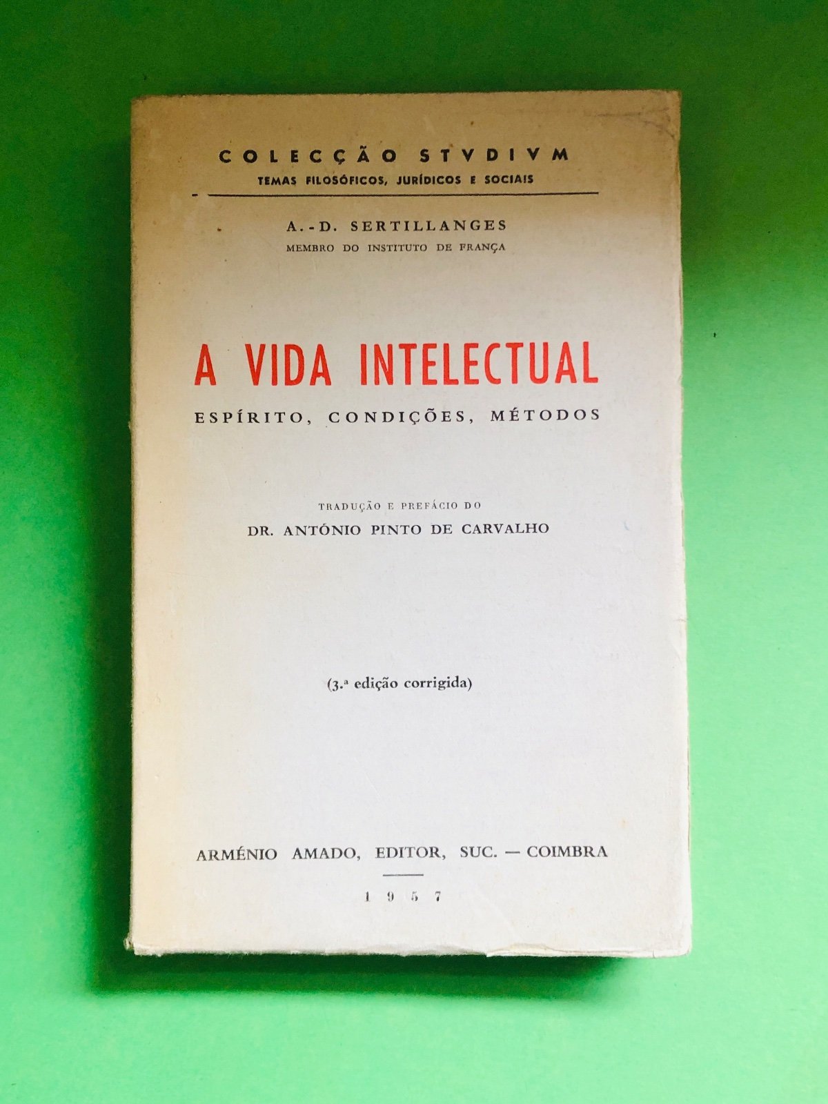 A VIDA INTELECTUAL - A.-D. Sertillanges