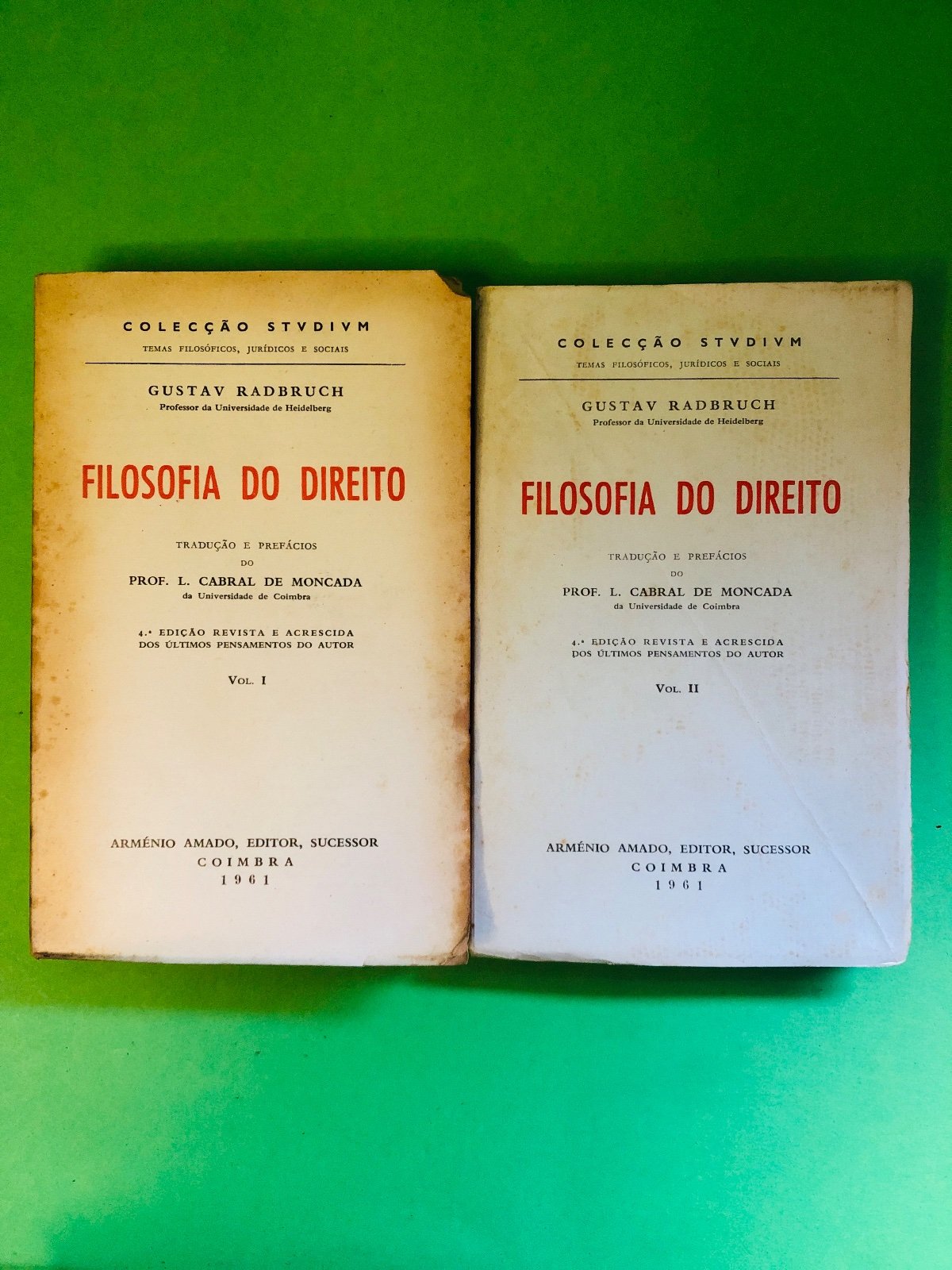 FILOSOFIA DO DIREITO VOl 1 e 2 - GUSTAV RADBRUCH