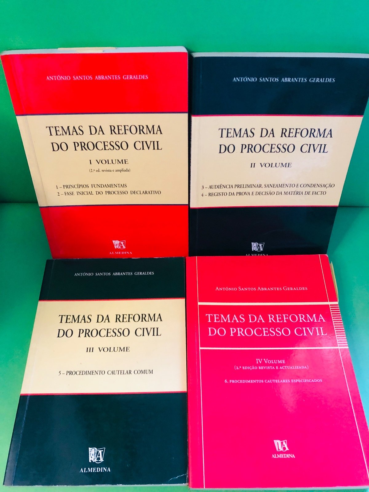 TEMAS DA REFORMA DO PROCESSO CIVIL 4 Vols - ANTÓNIO SANTOS ABRANTES GERALDES