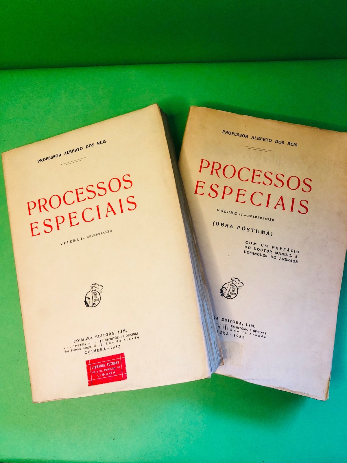 PROCESSOS ESPECIAIS VOL 1 e 2 - PROFESSOR ALBERTO DOS REIS
