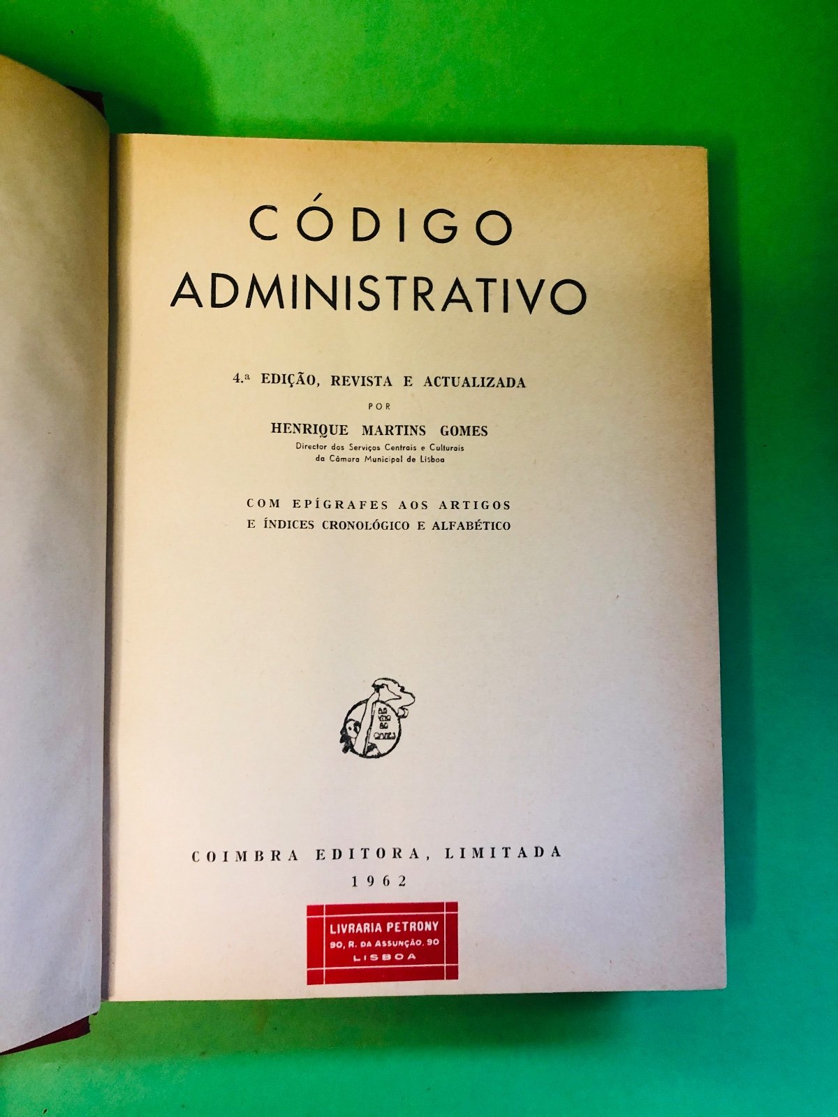 CÓDIGO ADMINISTRATIVO - HENRIQUE MARTINS GOMES