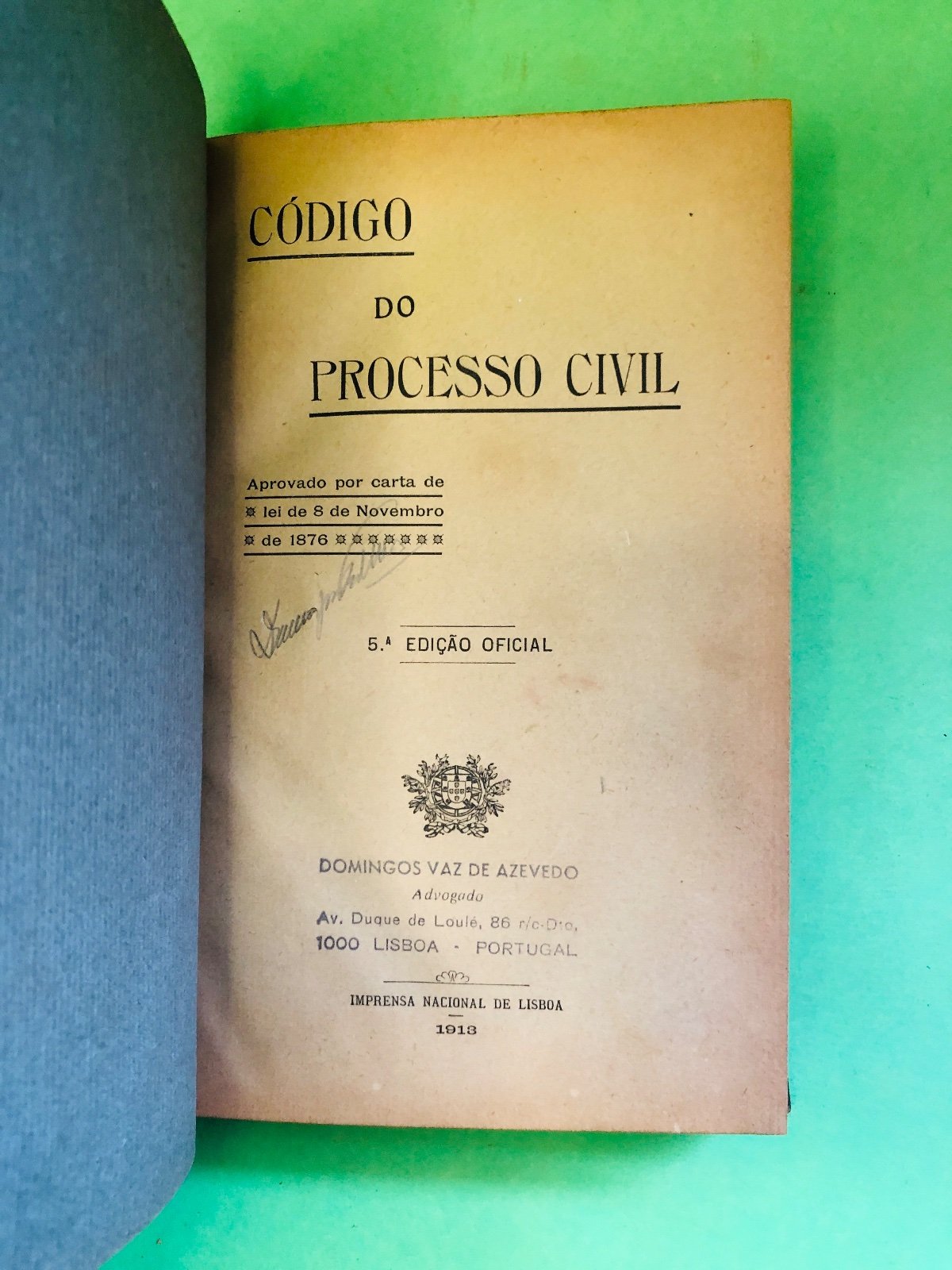 CÓDIGO DO PROCESSO CIVIL 1913