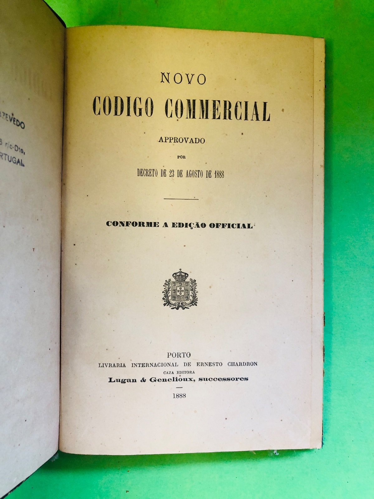 NOVO CODIGO COMMERCIAL 1888