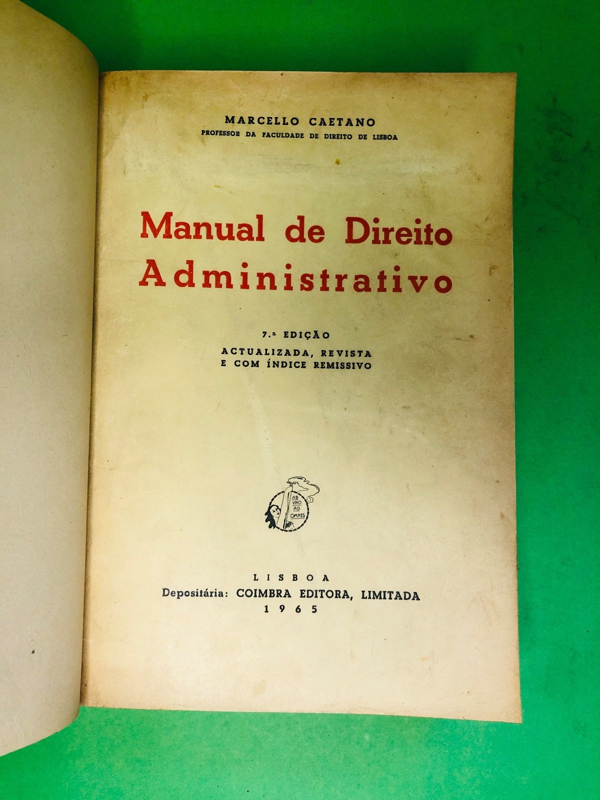 Manual de Direito Administrativo 1965 - Marcello Caetano