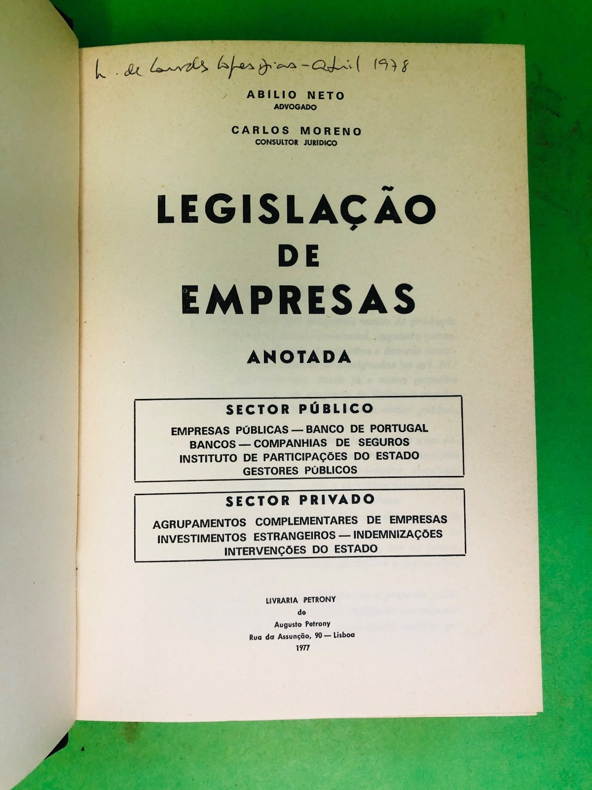 LEGISLAÇÃO DE EMPRESAS ANOTADA - ABÍLIO NETO