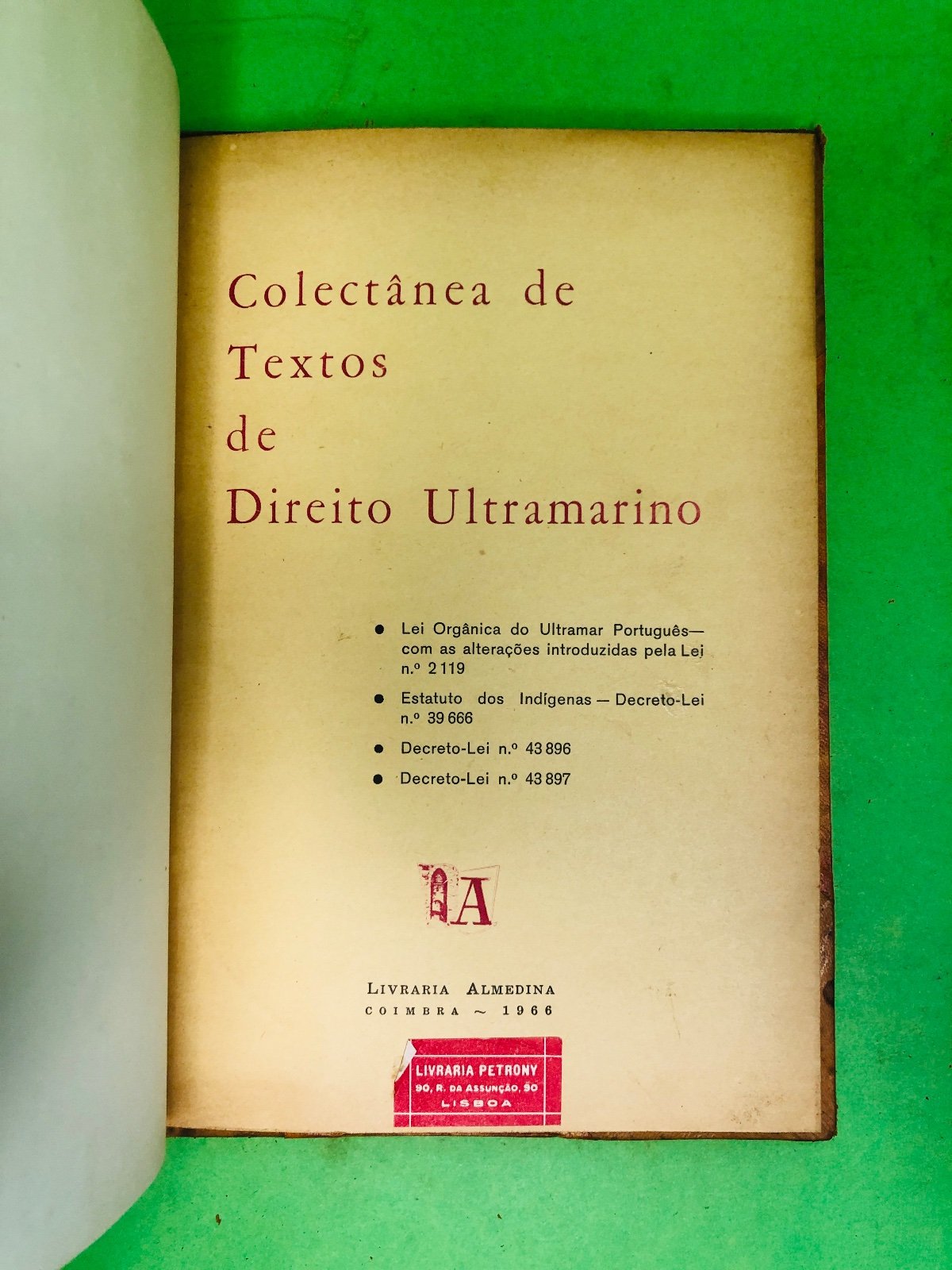 Colectânea de Textos de Direito Ultramarino