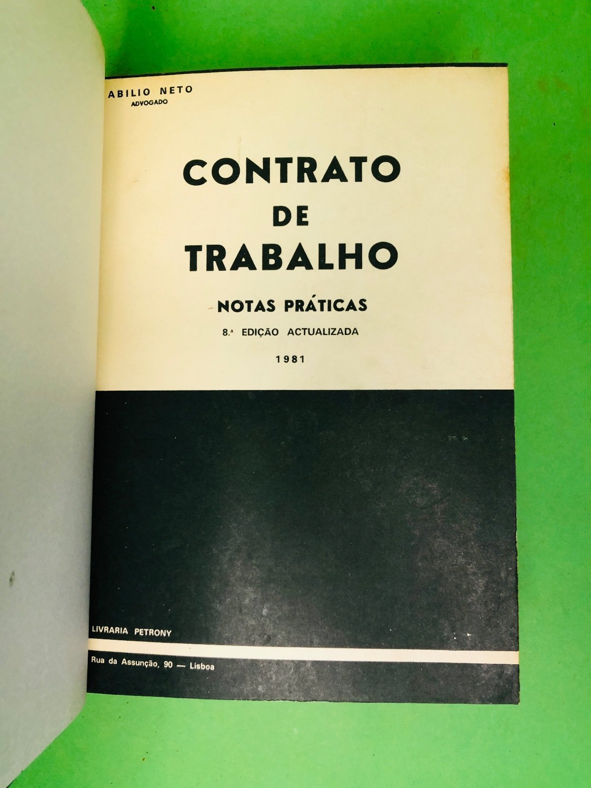 CONTRATO DE TRABALHO - ABILIO NETO