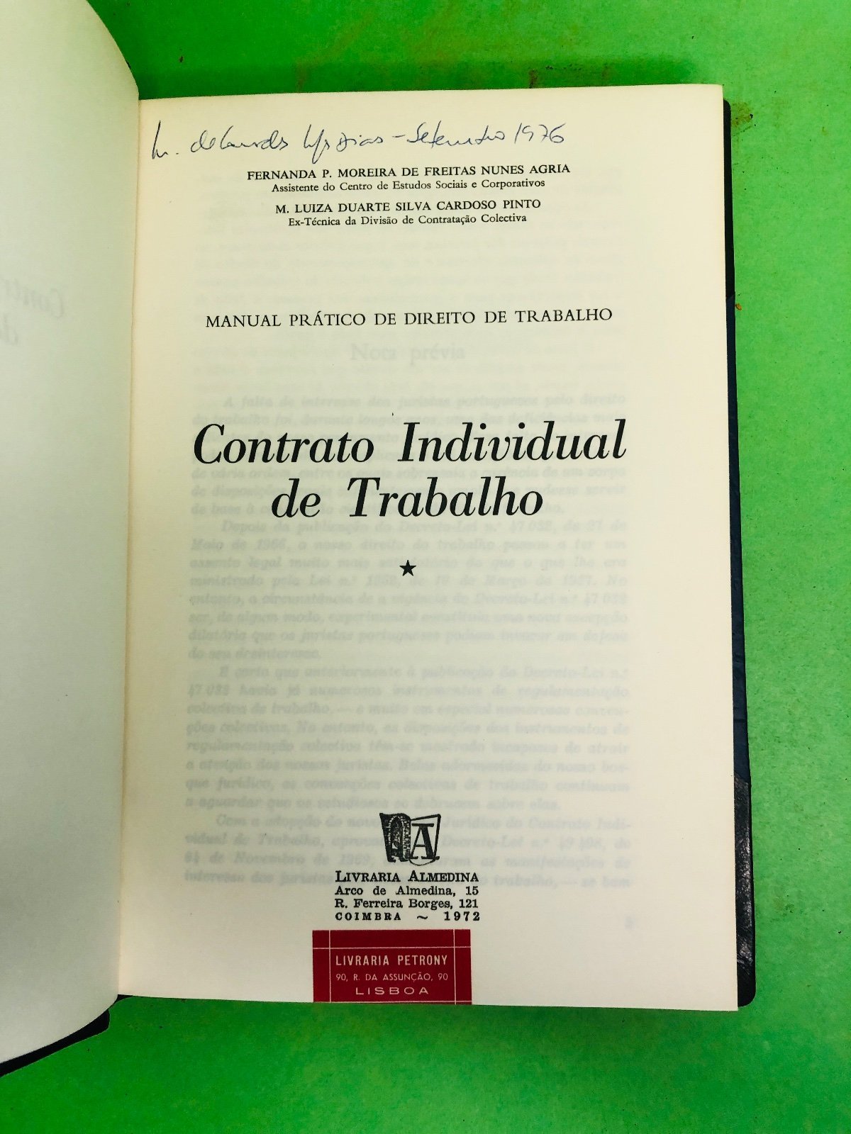 Contrato Individual de Trabalho - Fernanda P. Morais de Freitas Nunes Agria