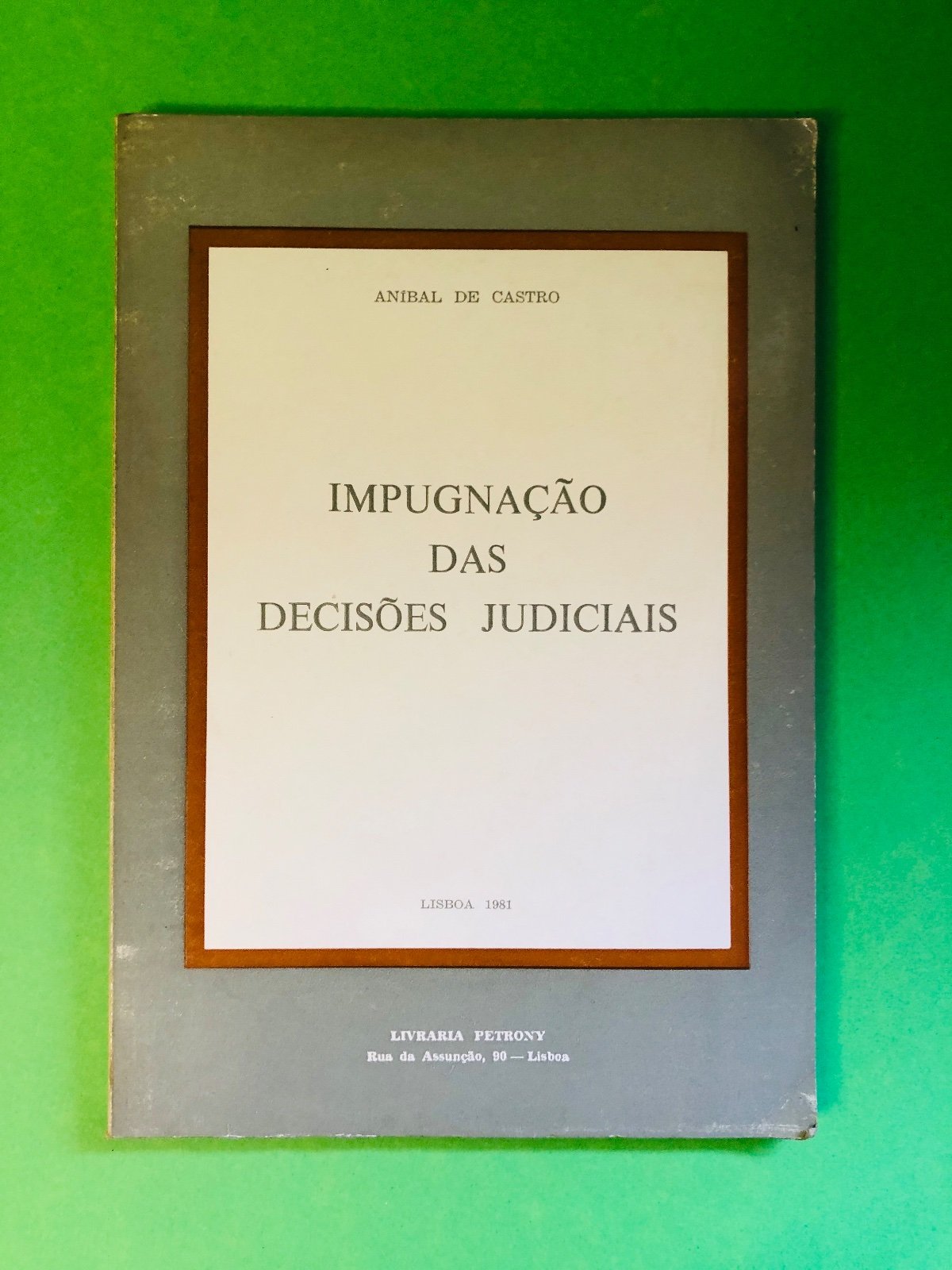 IMPUGNAÇÃO DAS DECISÕES JUDICIAIS - ANIBAL DE CASTRO