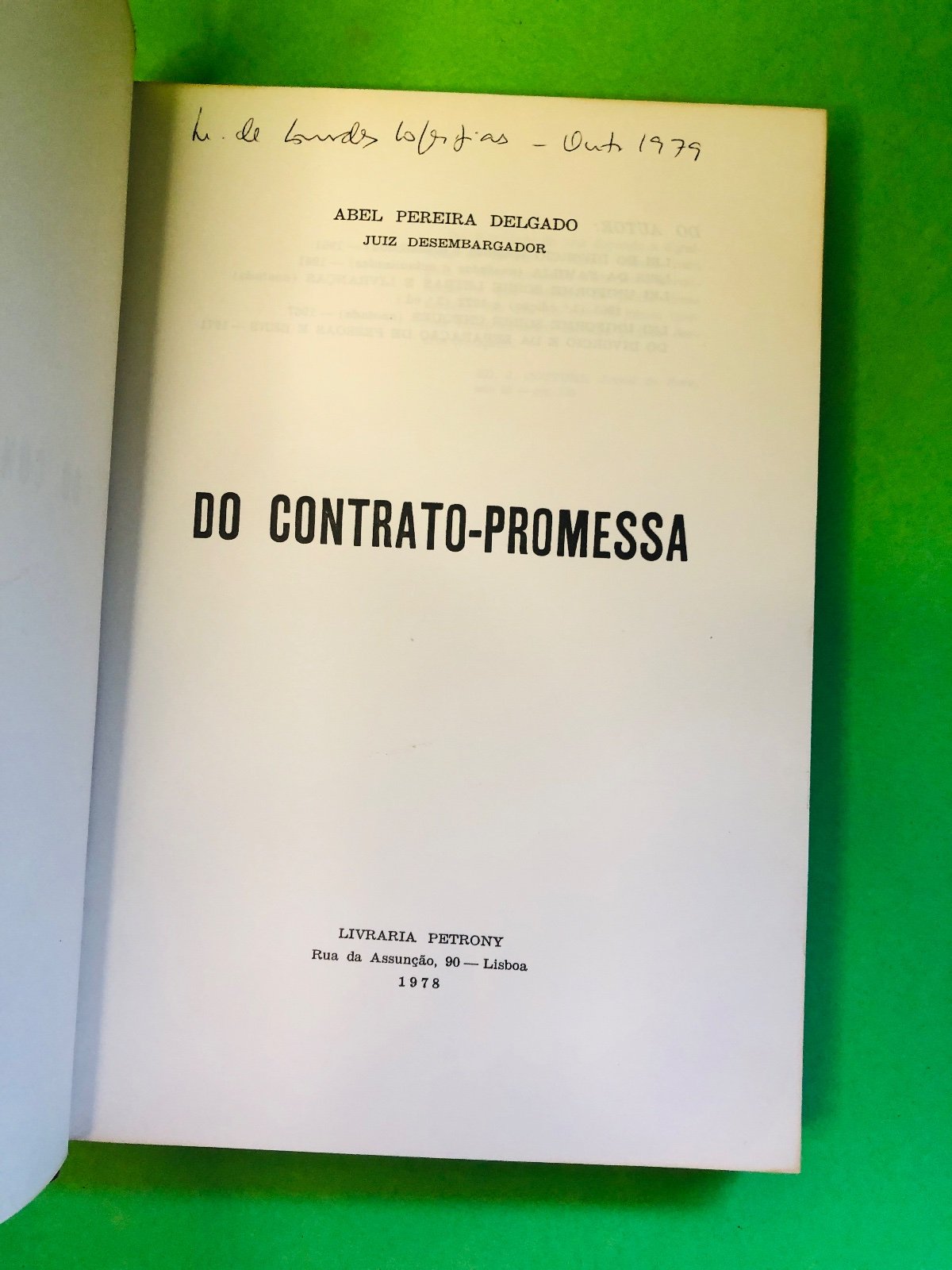 DO CONTRATO-PROMESSA - ABEL PEREIRA DELGADO