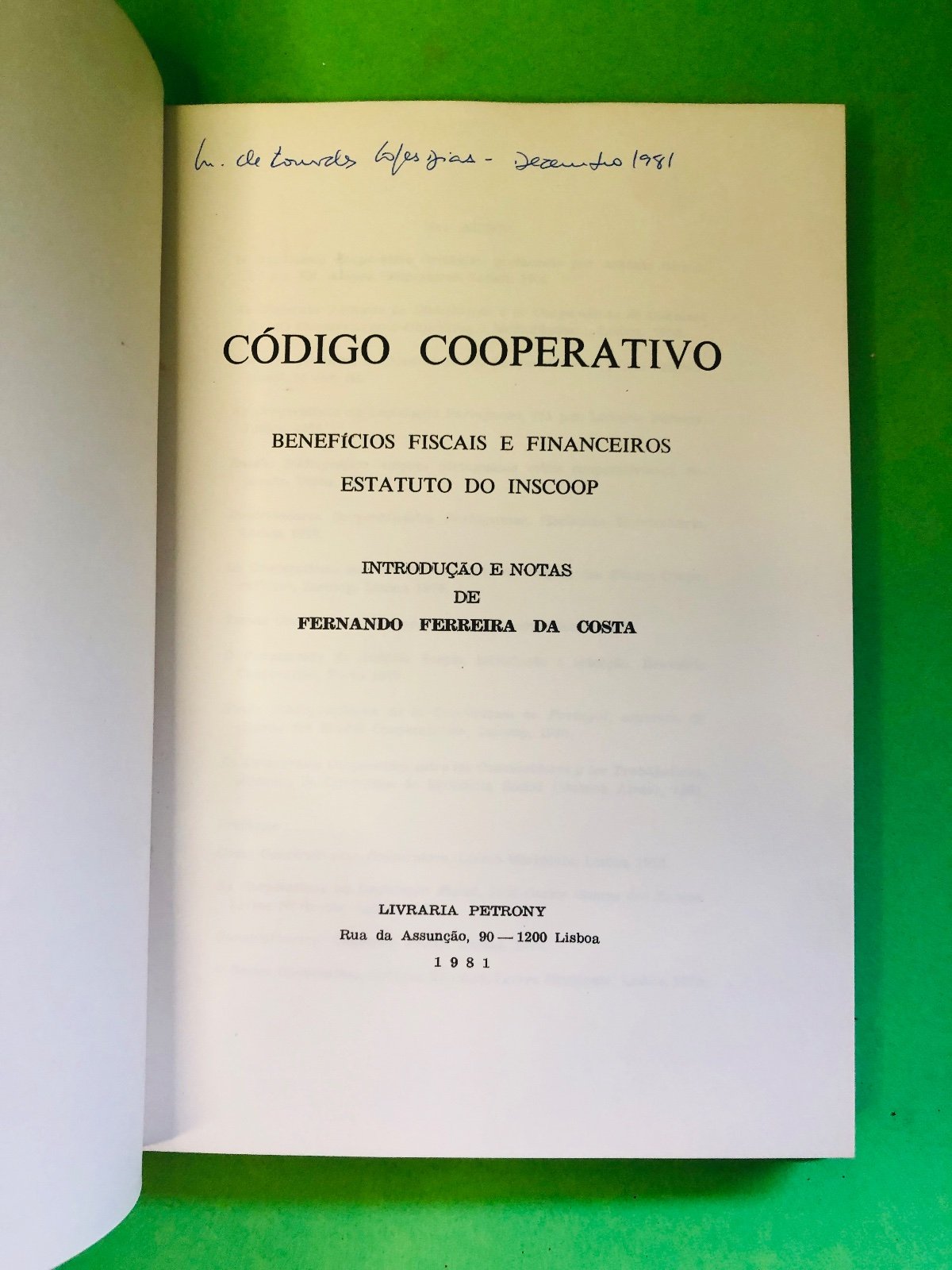 CÓDIGO COOPERATIVO - FERNANDO FERREIRA DA COSTA