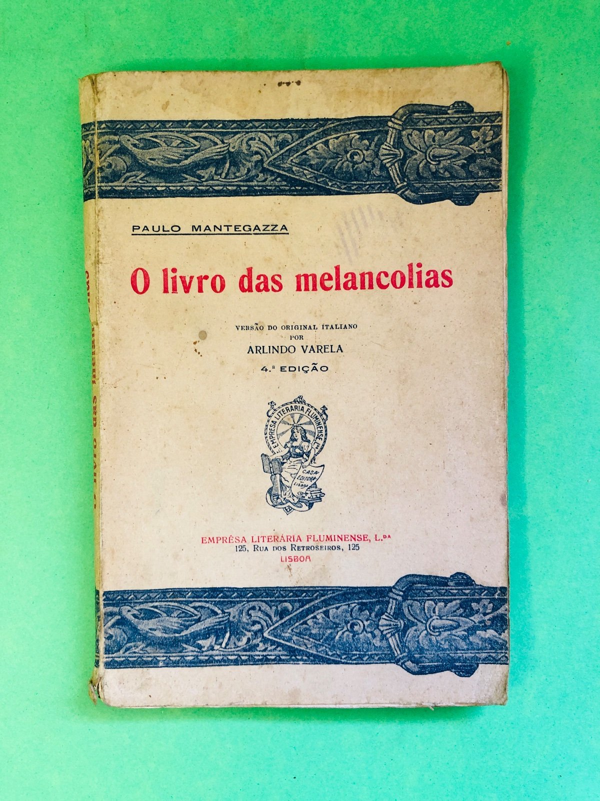 O livro das melancolias - Paulo Mantegazza