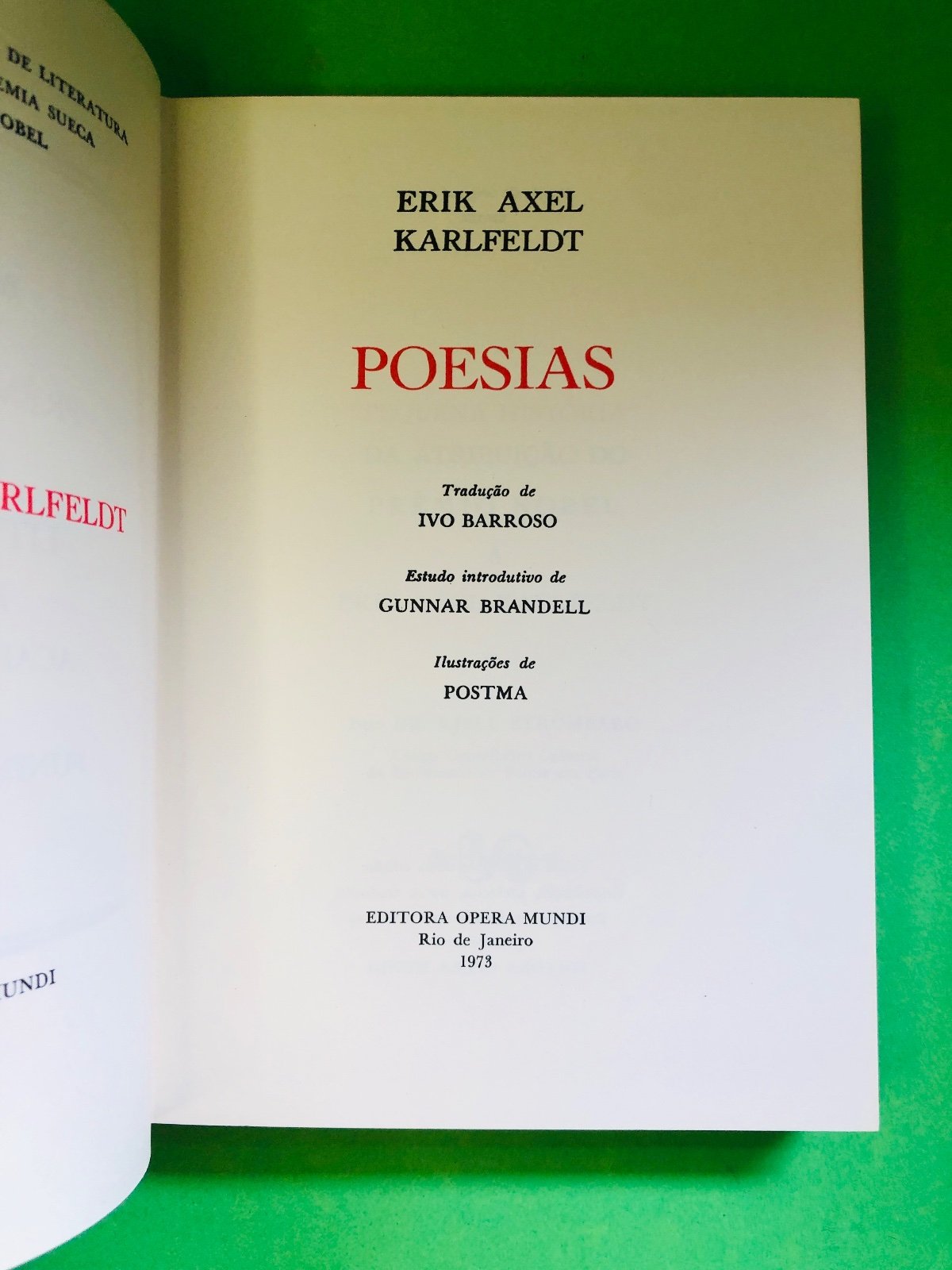 POESIAS - ERIK AXEL KARLFELDT