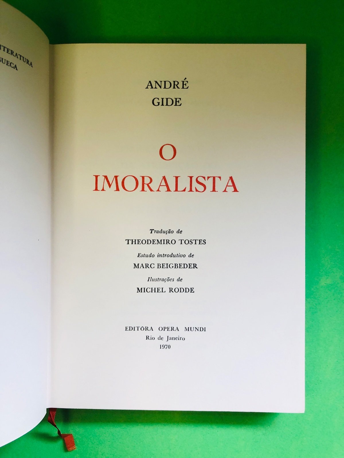 O Imoralista - André Gide