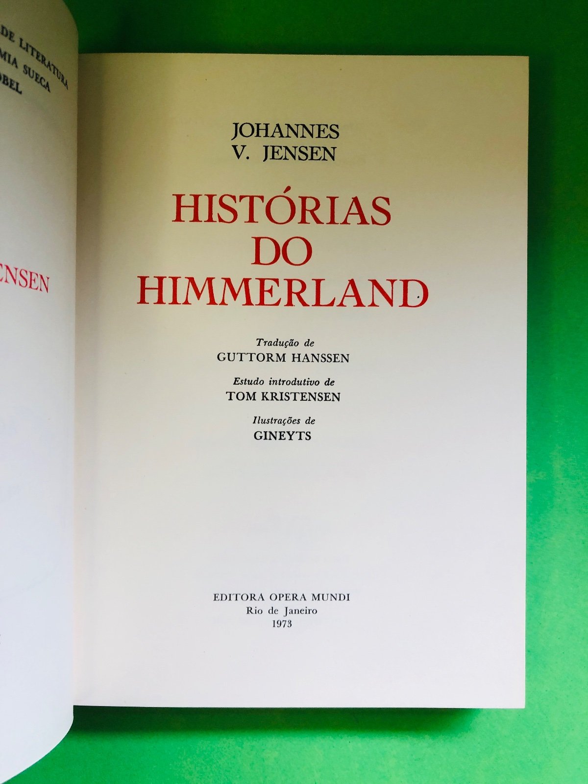 HISTÓRIAS DO HIMMERLAND - JOHANNES V. JENSEN
