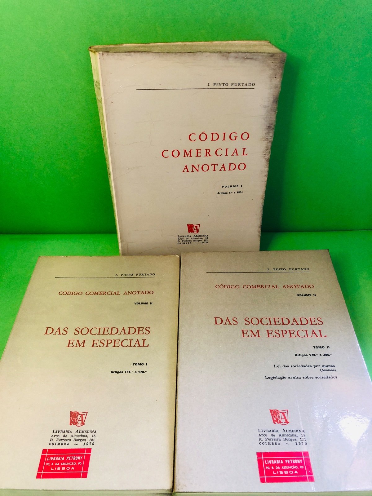 CÓDIGO COMERCIAL ANOTADO VOL 1 e 2 (Tomo I e II) - J. PINTO FURTADO