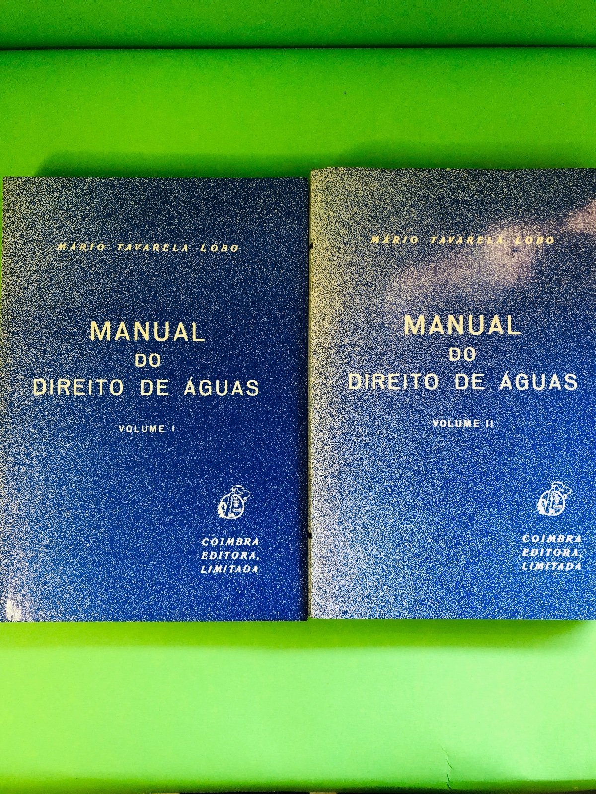 MANUAL DO DIREITO DE ÁGUAS VOL I e II - Mário Tavares Lobo