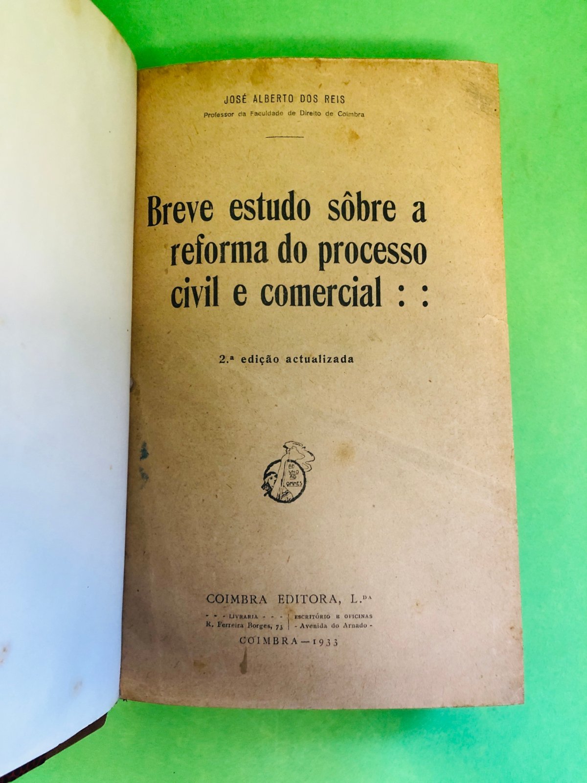 Breve estudo sobre a reforma do processo civil e comercial - JOSÉ ALBERTO DOS REIS