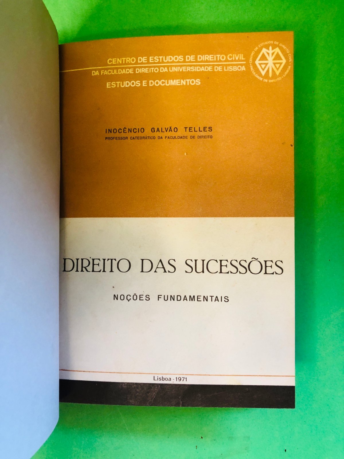 Direito das Sucessões - Inocêncio Galvão Telles