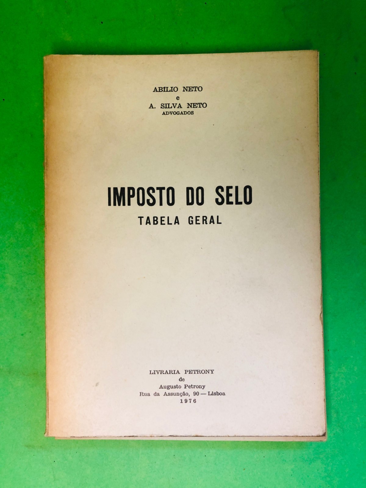 IMPOSTO DO SELO - A. SILVA NETO
