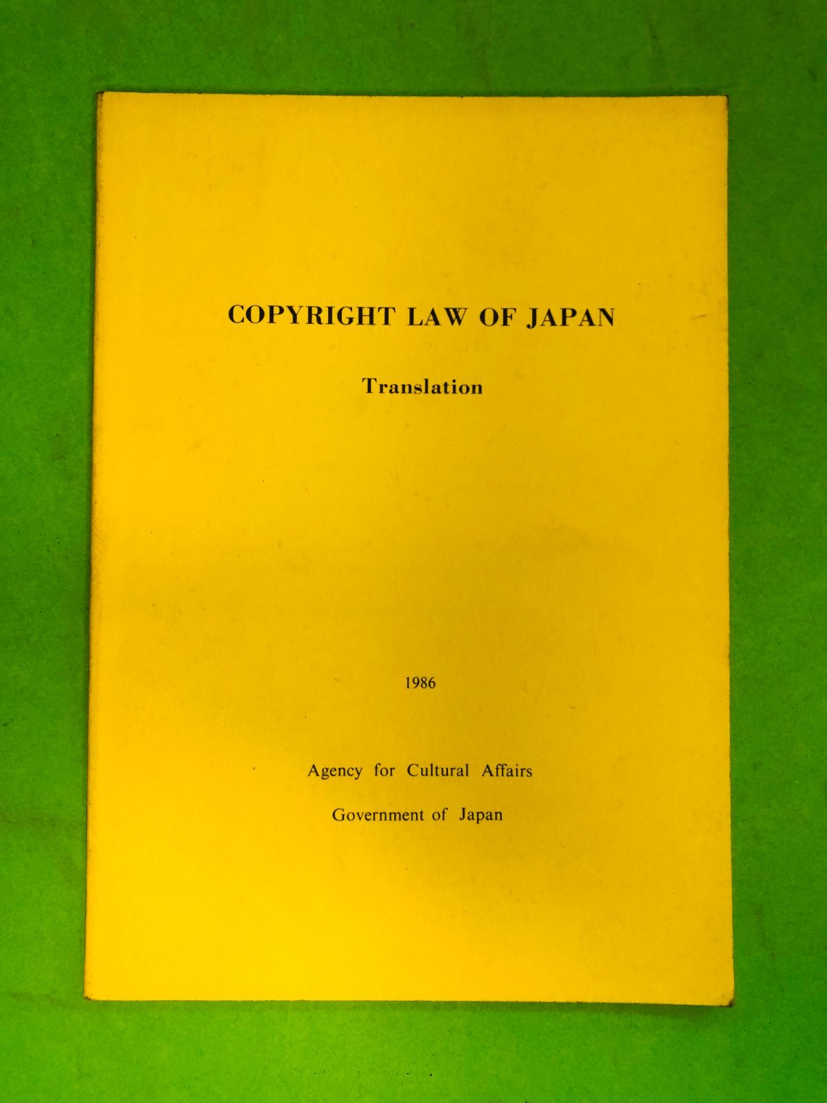 COPYRIGHT LAW OF JAPAN - Agency for Cultural Affairs