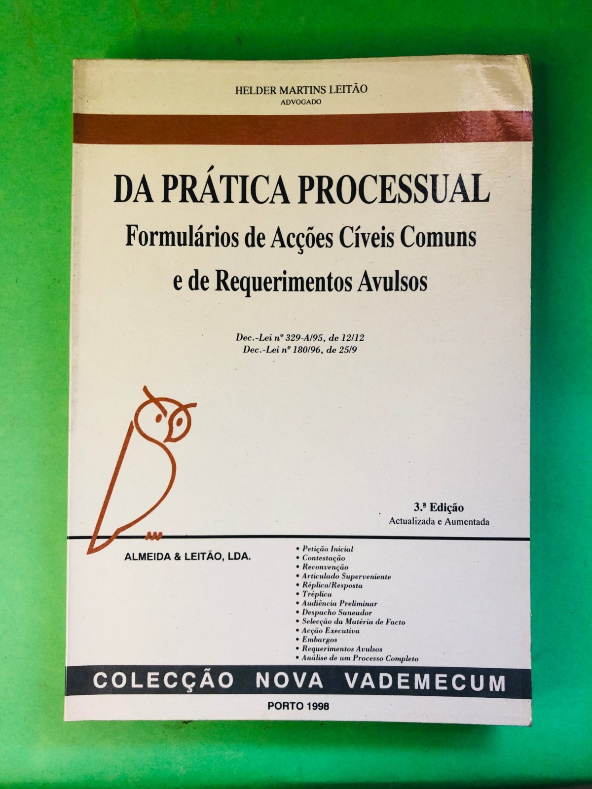 DA PRÁTICA PROCESSUAL - HELDER MARTINS LEITÃO