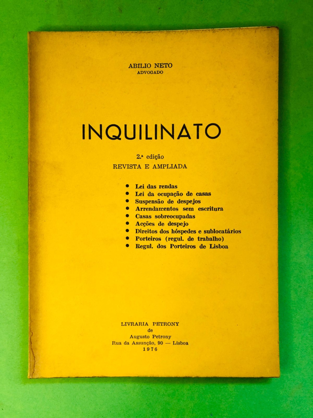 INQUILINATO - ABILIO NETO